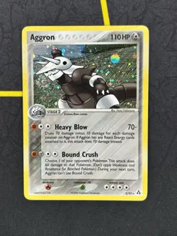 Aggron 2/92 - EX Legend Maker Holo Rare Pokemon Card - SWIRL - LP / NM - Image 1