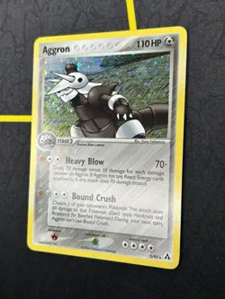 Aggron 2/92 - EX Legend Maker Holo Rare Pokemon Card - SWIRL - LP / NM - Image 2