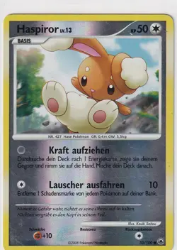 Pokemon Karte Majestatischer Morgen Nr. 53/100 Haspiror Reverse Holo deutsch - Image 1