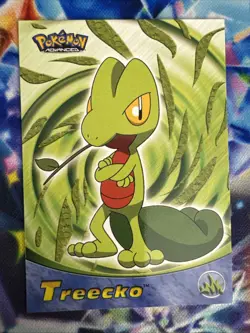 2003 Pokemon Topps Blue Logo Advanced Treecko #84 Vintage Regular & Die Cut #1 - Image 3