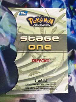 2003 Pokemon Topps Blue Logo Advanced Treecko #84 Vintage Regular & Die Cut #1 - Image 4