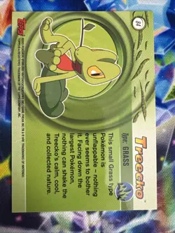 2003 Pokemon Topps Blue Logo Advanced Treecko #84 Vintage Regular & Die Cut #1 - Image 5