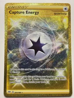 Pokemon - Capture Energy 201/189 Darkness Ablaze Secret Rare Holo (Gold Rare) 🔥 - Image 1