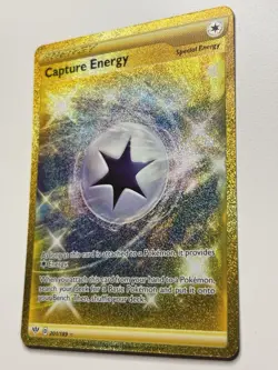 Pokemon - Capture Energy 201/189 Darkness Ablaze Secret Rare Holo (Gold Rare) 🔥 - Image 3