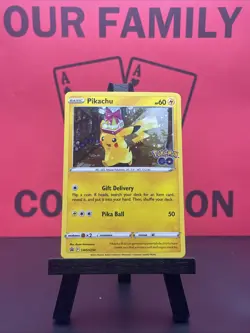 Pikachu SWSH234 Promo Sword & Shield Pokemon Go Pokemon TCG Holo 2022 NM - Image 1