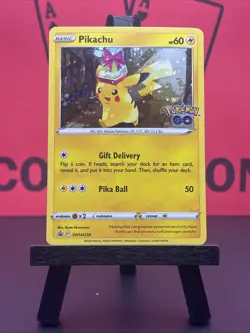 Pikachu SWSH234 Promo Sword & Shield Pokemon Go Pokemon TCG Holo 2022 NM - Image 2