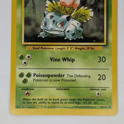 Ivysaur Base Set 30/102 Regular Uncommon WOTC Vintage Pokemon TCG - Image 3