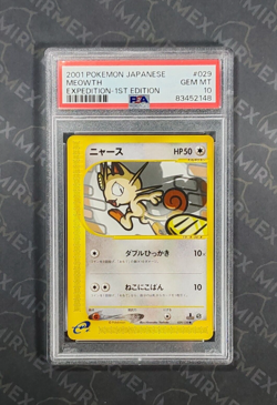 Pokemon PSA 10 Meowth #029 1st Edition Expedition 2001 Japanese - Image 2