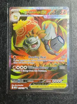 Pokemon TCG Mega Evolution Mega Camerupt EX 156/132 Ultra Rare - Image 1