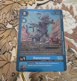 Digimon Card Game Garurumon Limited Foil EX9-017 Versus Monsters - Image 1