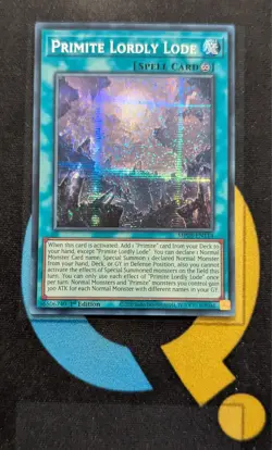 MP25-EN114 Primite Lordly Lode Prismatic Secret Rare 1st Edition YuGiOh Card - Image 1