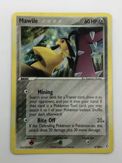 Mawile 9/100 EX Crystal Guardians Holo Rare 2006 Pokemon Card MP - Image 1