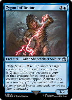 Zygon Infiltrator (Surge 668) FOIL Doctor Who NM Creature Uncommon CARD ABUGames - Image 1