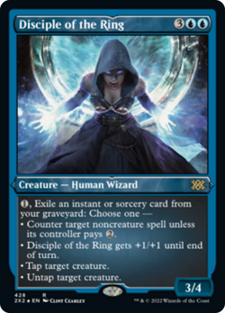 Disciple of the Ring (ETCHED) FOIL Double Masters 2022 NM Etched CARD ABUGames - Image 1