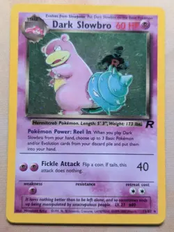 Dark Slowbro - Holo Team Rocket Pokemon WOTC 12/82 Card Game TCG Vintage ✨ - Image 1