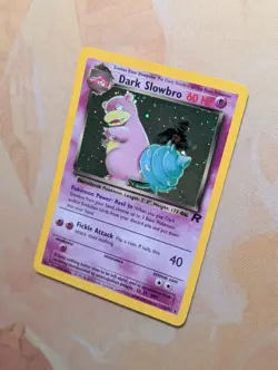 Dark Slowbro - Holo Team Rocket Pokemon WOTC 12/82 Card Game TCG Vintage ✨ - Image 5