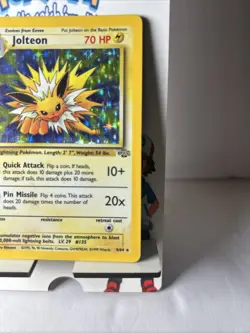 Jungle Jolteon 4/64 Holo Rare 1st Edition WOTC Vintage Pokemon Card 1999 LP- - Image 5