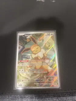 Sealed Eevee Promo SVP 173 Pokemon Center Stamped Card Prismatic Evolutions - Image 1