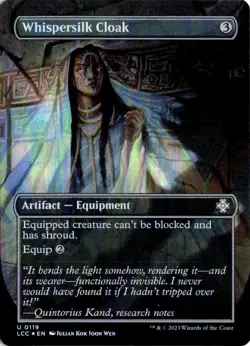 Whispersilk Cloak (Borderless) U Commander: The Lost Caverns of Ixalan 119 NM - Image 1