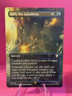 Rally the Galadhrim (Borderless) (Surge Foil) Commander: the Lord of the Rings: - Image 1