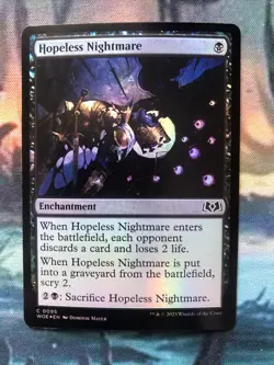 Hopeless Nightmare (FOIL) x 1 - Wilds of Eldraine - Magic the Gathering MTG - Image 1