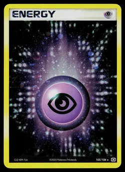 Pokemon Card - Psychic Energy Emerald 105/106 Reverse Holo - Image 1
