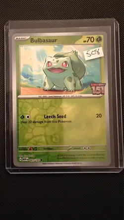 Pokemon Card - Bulbasaur BestBuy Promo 001/165 Scarlet & Violet 151 - M/NM {508} - Image 1