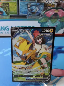 Zeraora V TG16/TG30 - Ultra Rare Sword & Shield: Silver Tempest Pokemon NM - Image 1
