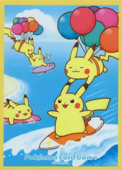 Flying & Surfing Pikachu 64 Sleeves Japanese Pokemon Center Exclusive Sealed New - Image 3