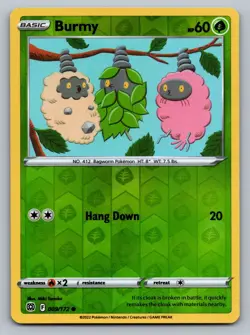 Pokemon TCG Brilliant Stars Burmy #9 Reverse Holo - Image 1