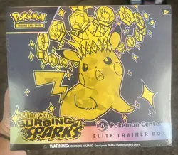 Surging Sparks Pokemon Center Elite Trainer Box ETB Factory Sealed Clean Box - Image 1