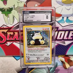 CGC 8 Snorlax 11/64 Holo Rare - Jungle - Pokemon TCG - SHIPS FAST - Image 1