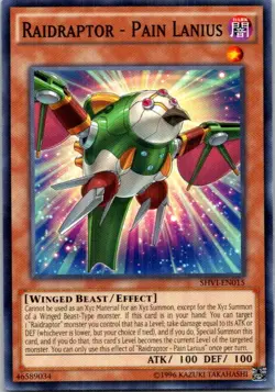 Raidraptor - Pain Lanius SHVI-EN015 Yu-Gi-Oh! Light Play Unlimited - Image 1