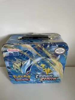Pokemon Trading card tin case/ lunch box win/ storage tin - Image 4