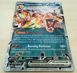 Charizard ex 125/197 - Prize Pack Series Stamped Holo - Pokemon TCG Card [NM] - Image 2