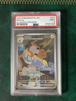 RAICHU 211/193 PSA 9 PALDEA EVOLVED ILLUSTRATION RARE POKEMON CARD ENGLISH - Image 1
