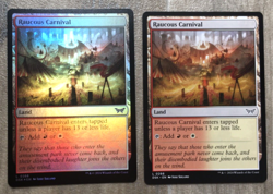 MAGIC THE GATHERING LAND CARDS DUSKMOURN EDITION MIXED FOIL FINISH RARE MTG AUS - Image 2