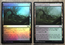 MAGIC THE GATHERING LAND CARDS DUSKMOURN EDITION MIXED FOIL FINISH RARE MTG AUS - Image 3