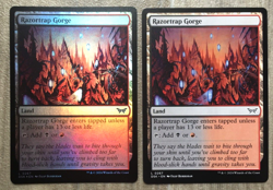 MAGIC THE GATHERING LAND CARDS DUSKMOURN EDITION MIXED FOIL FINISH RARE MTG AUS - Image 4