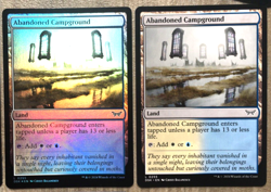 MAGIC THE GATHERING LAND CARDS DUSKMOURN EDITION MIXED FOIL FINISH RARE MTG AUS - Image 5