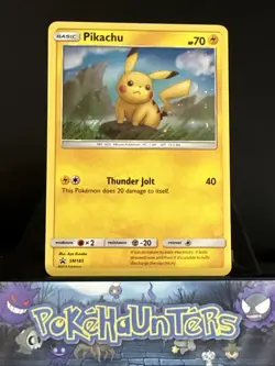 Pokemon Card Pikachu SM183 Sun & Moon Black Star Promo Holo Rare NM - Image 1
