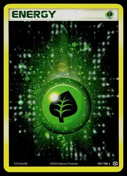 Pokemon Card - Grass Energy Emerald 101/106 Reverse Holo - Image 1