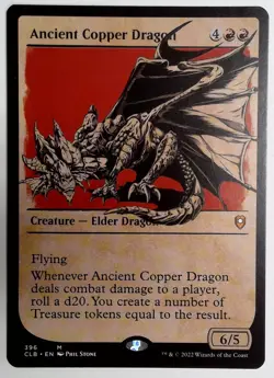 1x Ancient Copper Dragon - Showcase NEAR MINT, English Commander Legends: Battl - Image 1