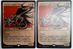 1x Ancient Copper Dragon - Showcase NEAR MINT, English Commander Legends: Battl - Image 2