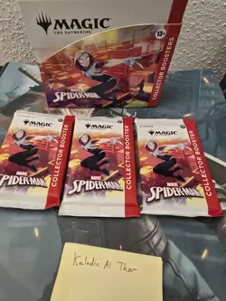 3x Magic The Gathering MTG Marvel Spiderman Collector Booster Pack Sealed - Image 1