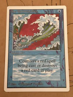 MTG Unlimited Blue Elemental Blast, Excellent Condition! - Image 1