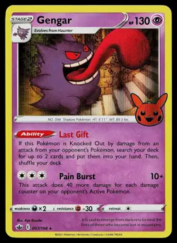 Pokemon Trick or Trade BOOster 057/198 Gengar (2021 Copyright Date) - Image 1