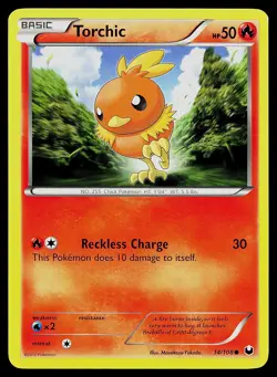 Pokemon Dark Explorers 14/108 Torchic - Image 1