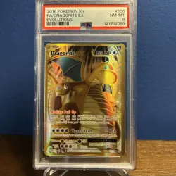 2016 Pokemon XY Evolutions 106 Full Art/Dragonite RX PSA NM-MINT 8 - Image 1