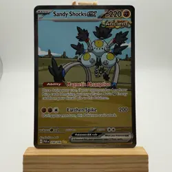 Pokemon TCG Sandy Shocks ex 250/182 Special Illustration Rare Sv:04 Paradox Rift - Image 1